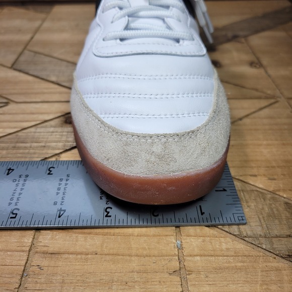 Sauconyβ 586i Men's 11 White Black Gum Leather Casual Sneakers Shoes S70982-21 - Picture 11 of 11